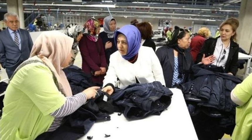 Kadın Platformu Osb&rsquo;deki Fabrikalarda İncelemelerde Bulundu