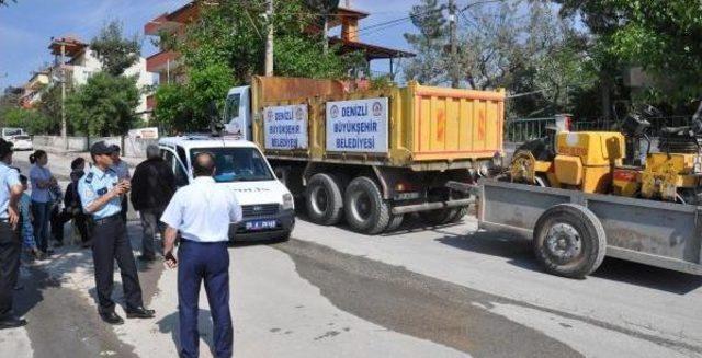 Şantiyeye Tepki Gösterip Yol Kapattılar