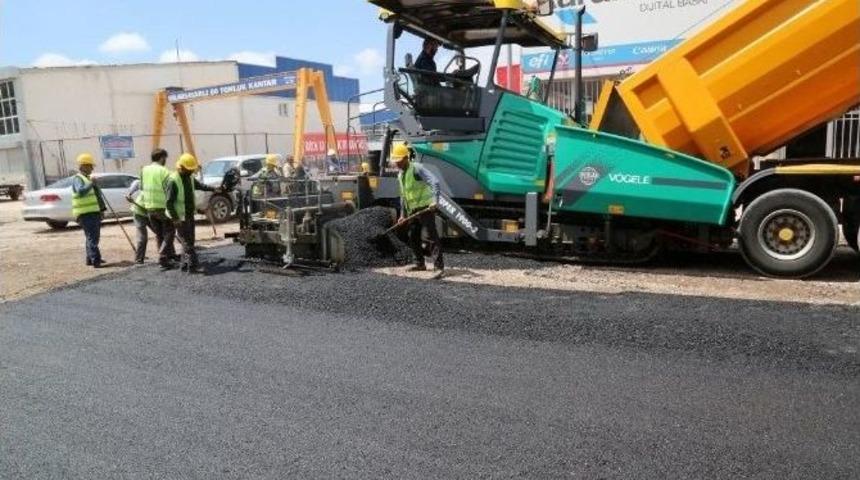 Demirciler Sitesinde Asfaltlama &Ccedil;alışması