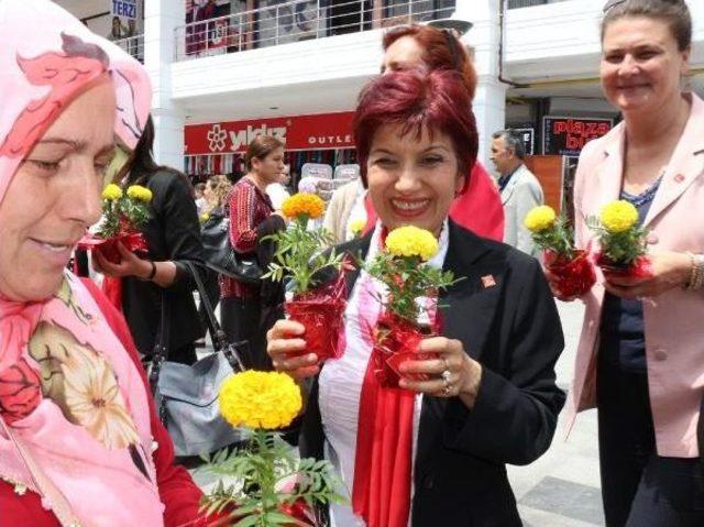 Chp Kadın Kolları Genel Başkanı Dokuzcan, İzmit'te Pişmaniye Dağıttı