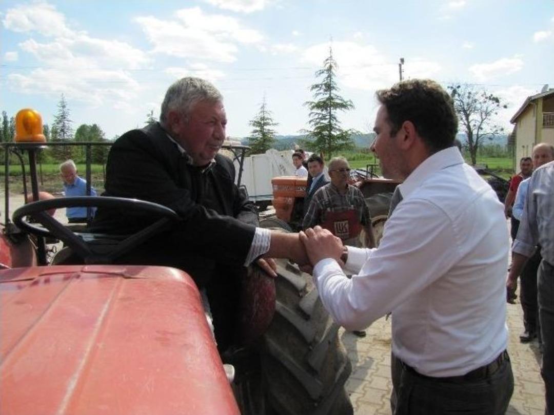 İshak Gazel&rsquo;in Hisarcık&rsquo;ta Esnaf Ziyareti