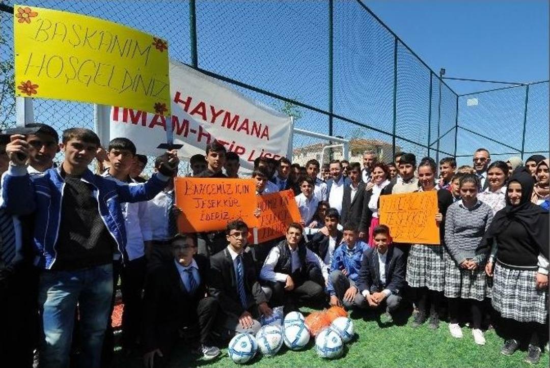 Başkan G&ouml;k&ccedil;ek Haymana&rsquo;da