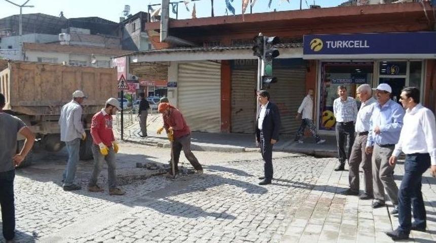 Kanatlı Caddesi Yol Yapımına Başlandı