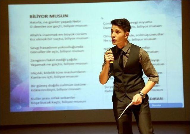 1. Bestami Yazgan Şiir Yarışması &Ouml;d&uuml;l T&ouml;reni 1
