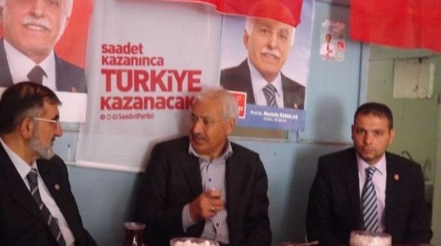 Ak Parti Eski Van Milletvekili Din&ccedil;er&rsquo;den Saadet Partisine Ziyaret