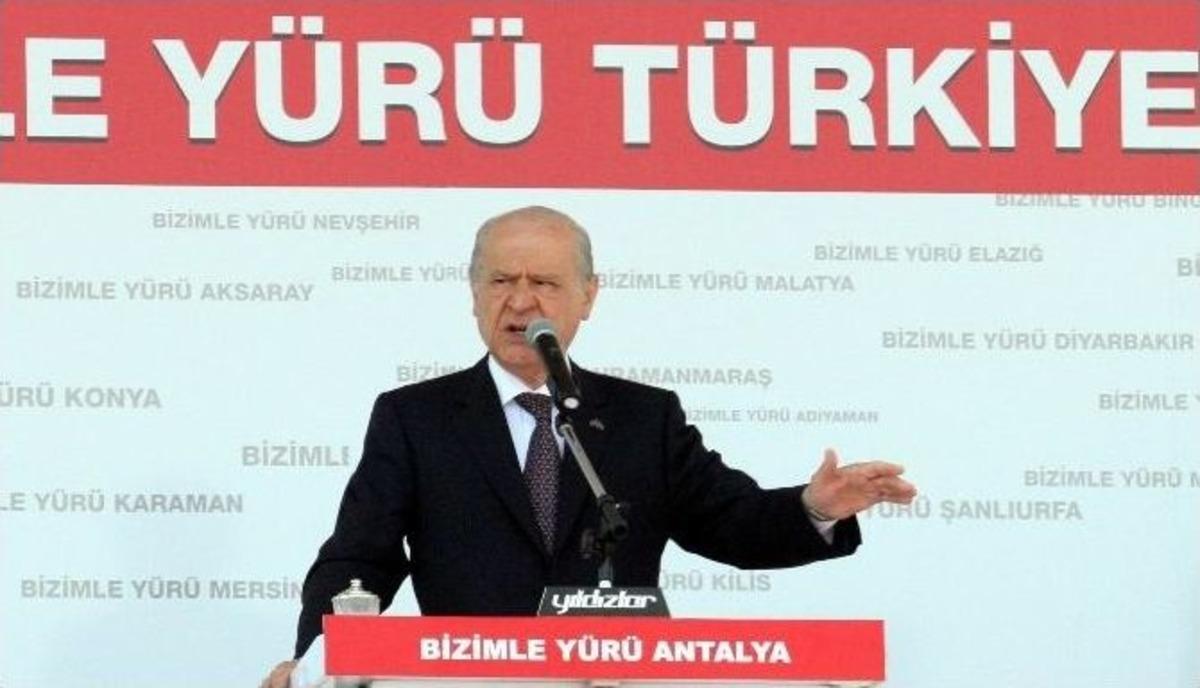 Bah&ccedil;eli Antalya&rsquo;da Konuştu (1)