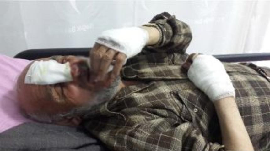 Motosikletten D&uuml;şen Yaşlı Adam Hastanelik Oldu
