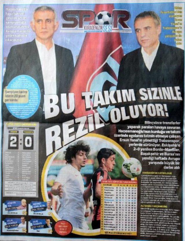 Trabzonspor&rsquo;Da Hedefteki Isim Ersun Yanal 2