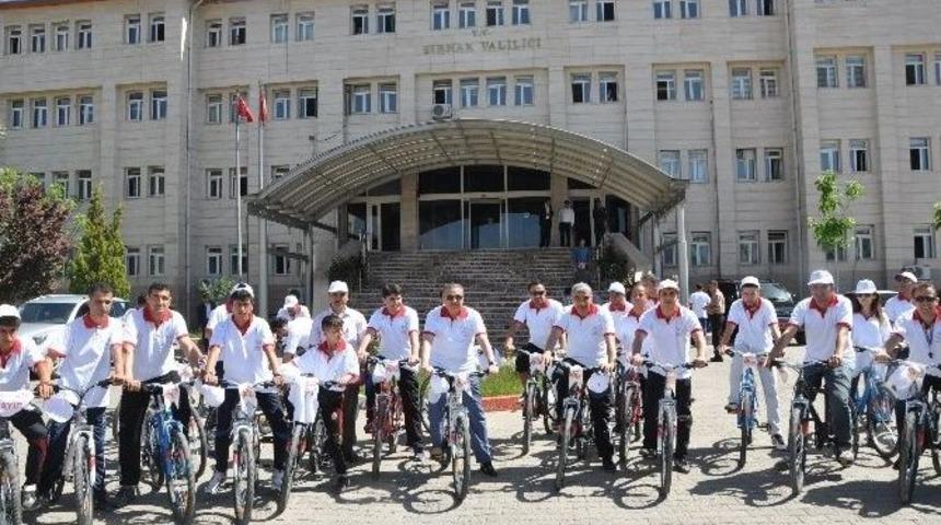 Şırnak&rsquo;ta Bisiklet Şenliği D&uuml;zenledi
