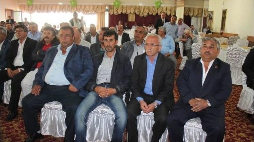 Ak Parti Milletvekili Adayları &Ouml;zkaya Ve &Ouml;zkaldı Dinar&rsquo;da Muhtarla Bir Araya Geldi