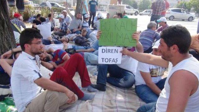 Bursa&rsquo;Da Otomotiv Iş&ccedil;ilerinin Eylemi Devam Ediyor (3) 2