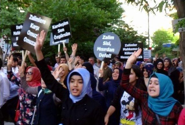 Mısır’da Verilen İdam Kararları Siirt’te Protesto Edildi