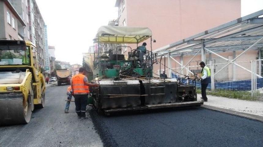 Ziya G&ouml;kalp Caddesi Komple Asfaltlandı