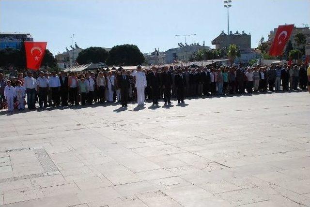 Didim&rsquo;de 19 Mayıs Kutlamaları &Ccedil;elenk Koyma T&ouml;reniyle Başladı 1