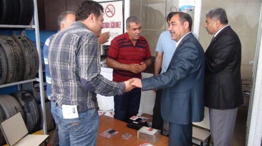Arif Yıldız, Eski Sanayi Sitesi Esnafını Ziyaret Etti
