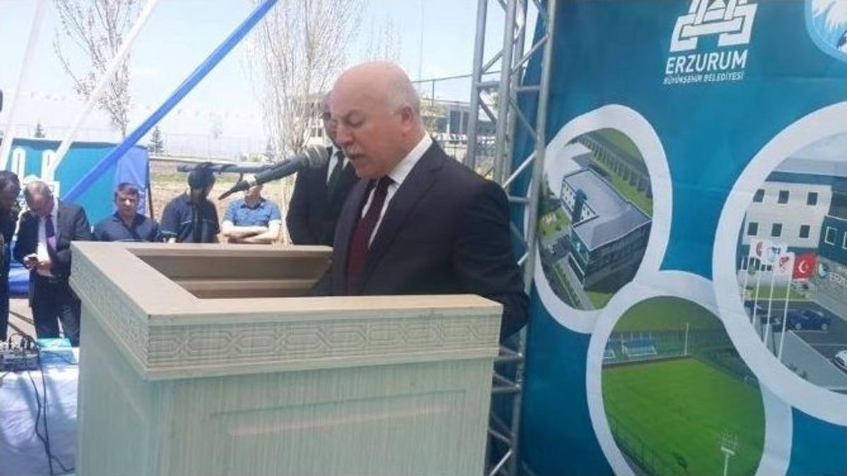 B&uuml;y&uuml;kşehir Belediye Erzurumspor Kul&uuml;p Tesislerinin Temeli Atıldı