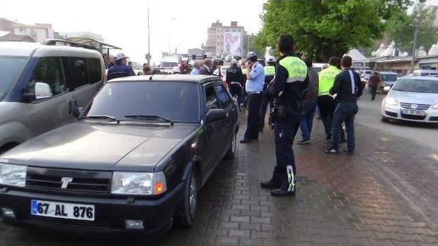 Ehliyetsiz Sürücü Polise Zor Anlar Yaşattı