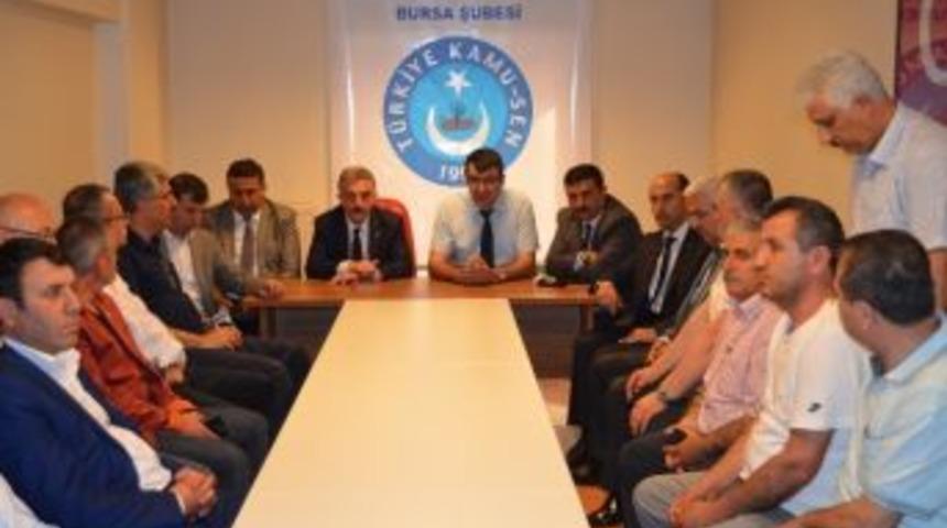 Mhp Genel Sekreteri B&uuml;y&uuml;kataman&rsquo;dan Kamu-sen&rsquo;e Ziyaret