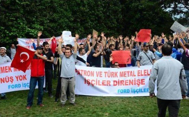 Ford Otosan Işçileri İzmit'te Protesto Gösterisi Yaptı