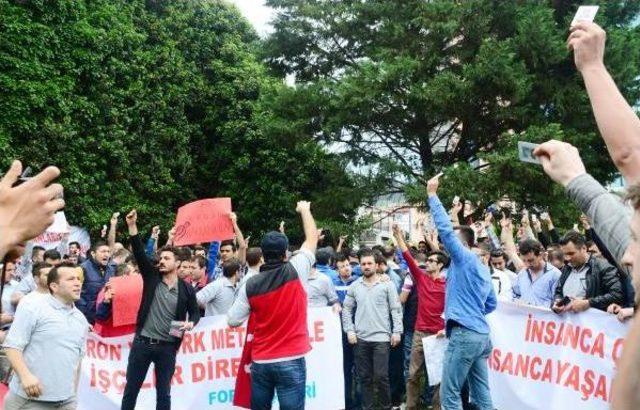 Ford Otosan Işçileri İzmit'te Protesto Gösterisi Yaptı