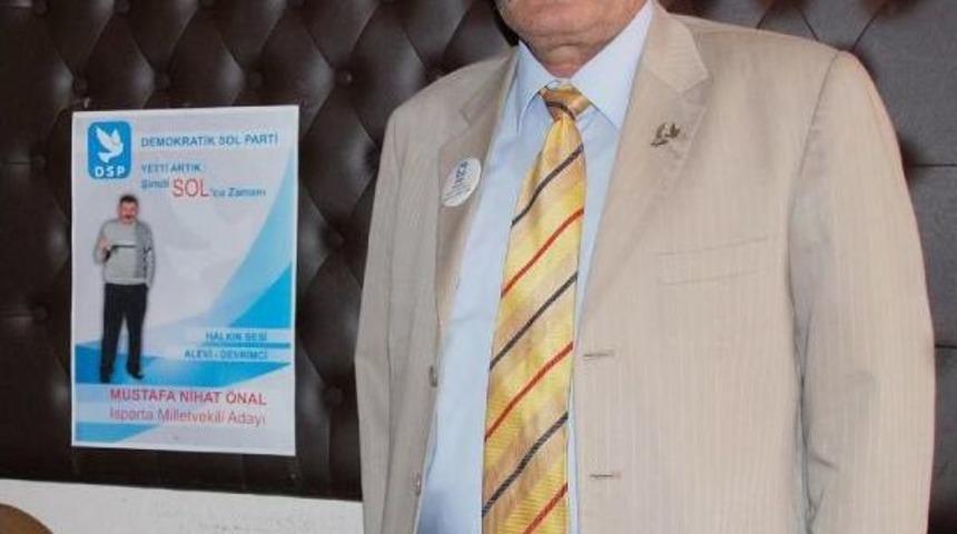 Rakı Kadehli Se&ccedil;im Afişi Bastıran Dsp'li Aday Istifa Etti