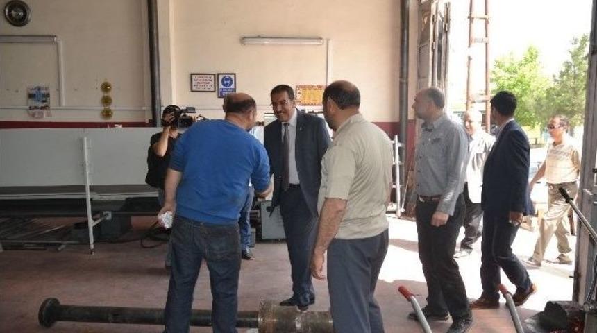 Tüfenkci, Özsan Sanayi Sitesi’ni Ziyaret Etti