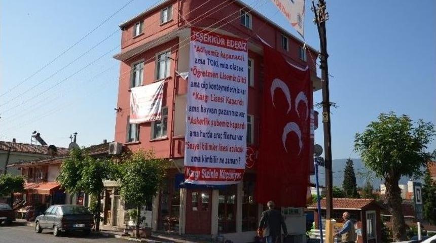 Kargı&rsquo;da Mhp&rsquo;den Ak Partiye &lsquo;teşekk&uuml;rl&uuml;&rsquo; Protesto