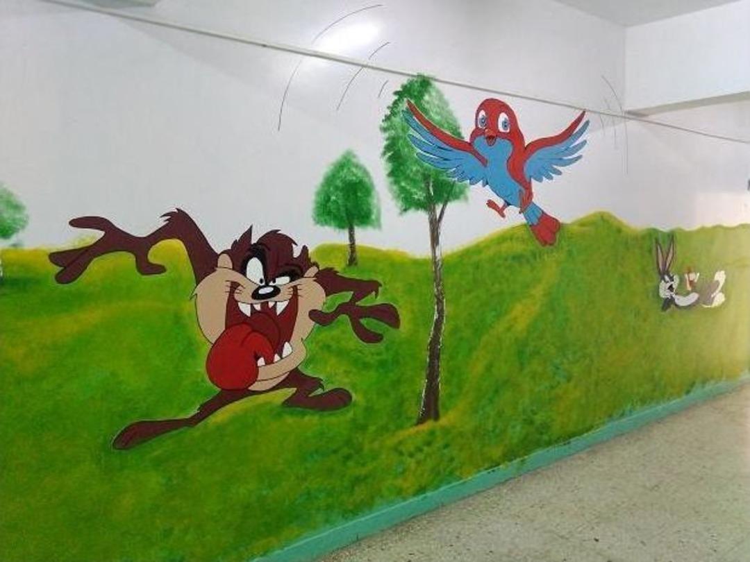 Okul Koridorları Masal Kahramanlarıyla Renklendi