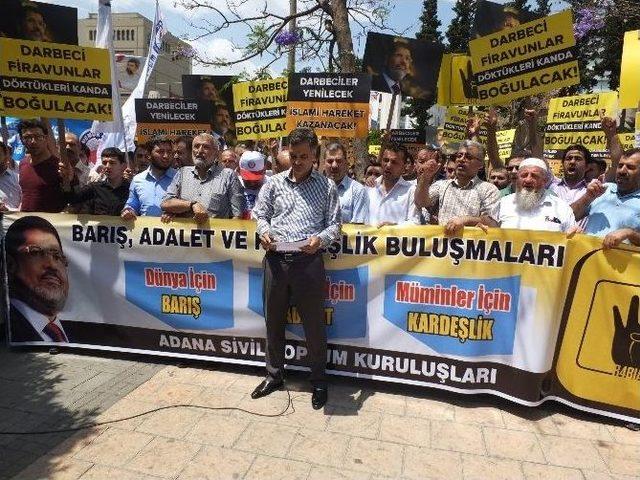 Mursi’ye İdam Cezaları Adana’da Protesto Edildi