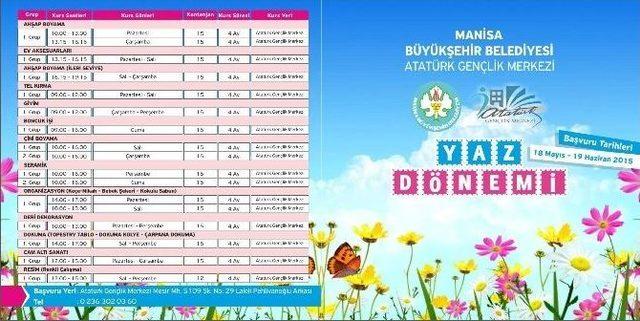 Gençlik Merkezlerinde Yaz Dönemi Kurs Kayıtları Başladı