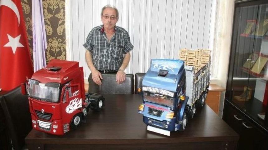 Yozgatlı Emekli Şof&ouml;r, Kamyon Sevgisini Sanata D&ouml;n&uuml;şt&uuml;rd&uuml;
