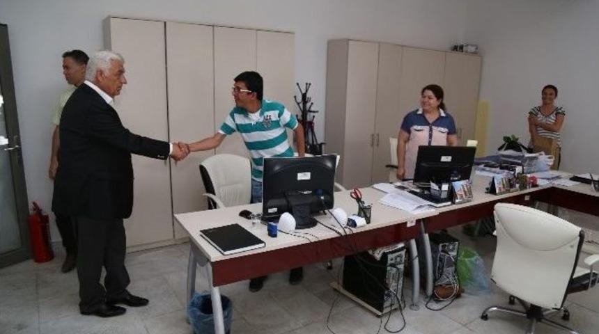 G&uuml;r&uuml;n&rsquo;den Başkan Kocadon&rsquo;a Ziyaret