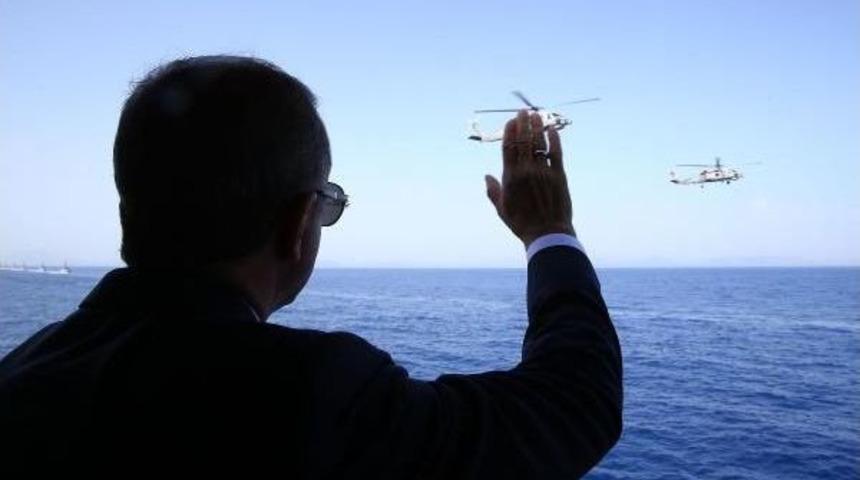 Cumhurbaşkanı Erdoğan, 'deniz Kurdu-2015' Tatbikatını Izledi