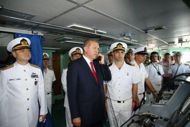 Cumhurbaşkanı Erdoğan,  deniz Kurdu-2015  Tatbikatını Izledi 1
