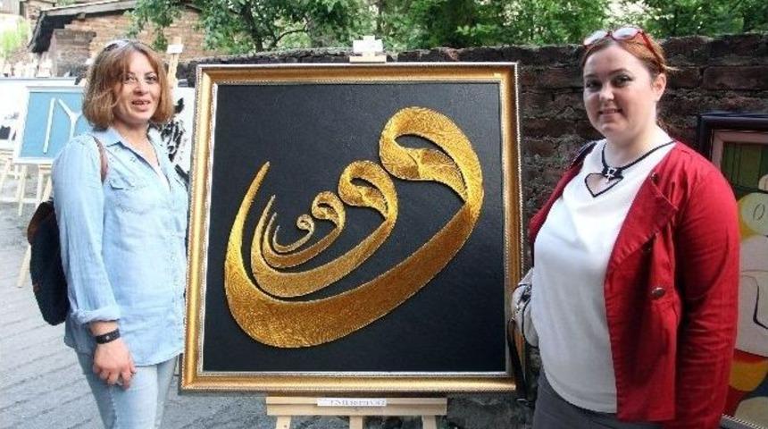 Filografi Eserleri Ve Tablolar Sokak Sergisinde Beğeniye Sunuldu