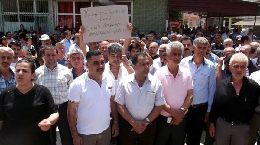 Samandağ&rsquo;da Su Zammı Protesto Edildi
