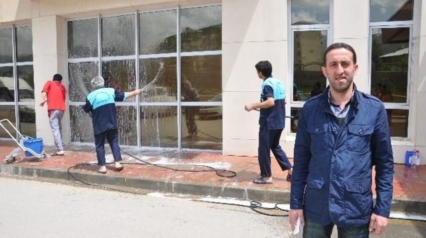 Muş Devlet Hastanesi&rsquo;nde Bahar Temizliği