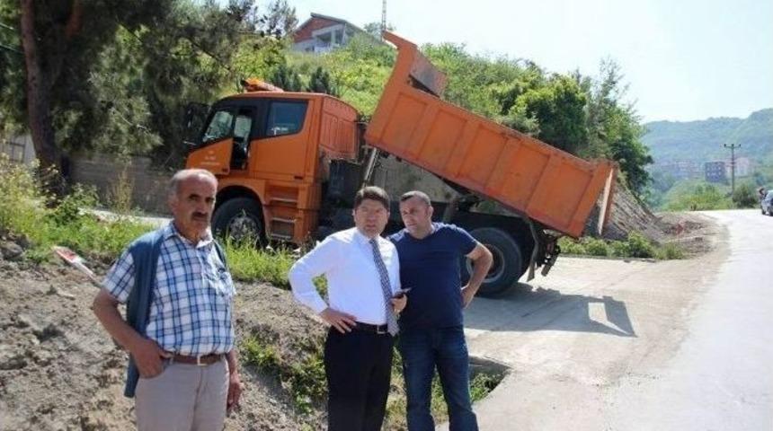 Milletvekili Yılmaz Tun&ccedil; Yol D&uuml;zenleme &Ccedil;alışmalarını İnceledi