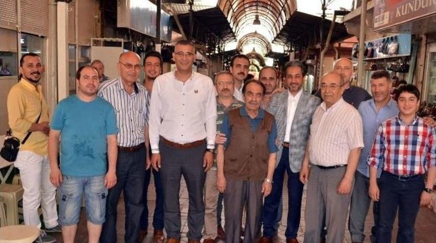 Atay, Esnafın Kahvaltısına Konuk Oldu