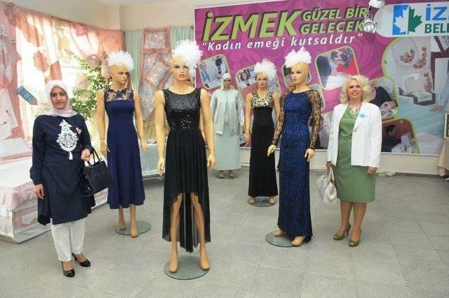 İzmek Kursiyerlerin Eserleri Göz Kamaştırıyor