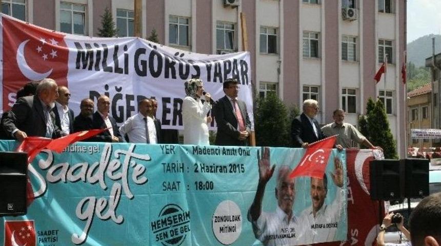 Saadet Partililer Mitingde Bir Araya Geldi