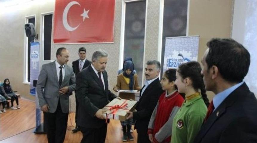 Erzincan&rsquo;da &Ouml;yk&uuml; Ve Okuma Yarışması D&uuml;zenlendi