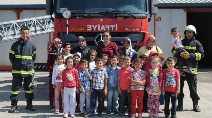 Anaokulu &Ouml;ğrencilerine Yangın Eğitimi