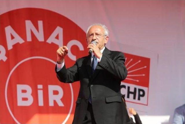 Kılıçdaroğlu: Davutoğlu Erdoğan Için, Kılıçdaroğlu Halk Için Çalışır