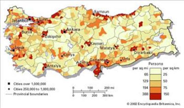 Сельское население турции. Карта плотности населения Турции. Плотность населения Турции. Турция плотность населения карта Турции. Турция размещение населения на карте.