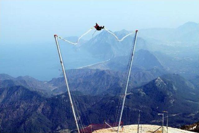 Tahtalı Dağı'nda 'bungy Catapult' Çılgınlığı