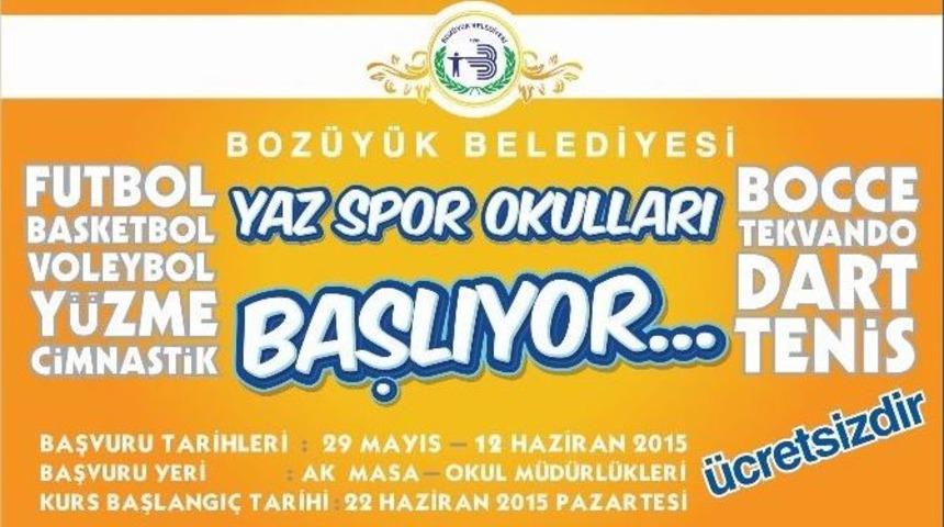Yaz Spor Etkinlikleri Kayıtları Başlıyor