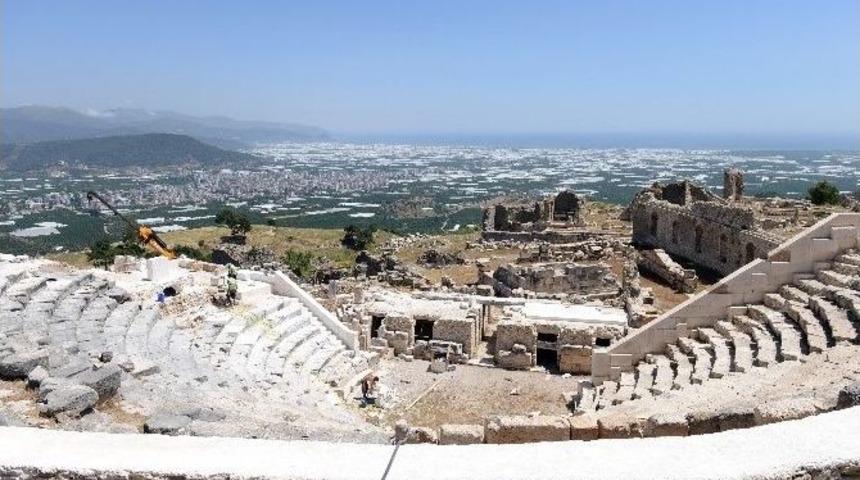 Rhodiapolis&rsquo;te Restorasyon &Ccedil;alışmaları Devam Ediyor