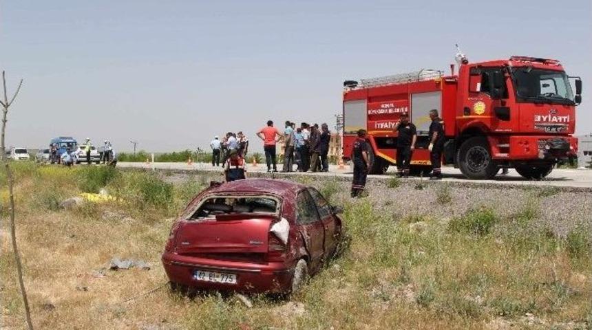 Cihanbeyli&rsquo;de Trafik Kazası: 1 &Ouml;l&uuml;, 2 Yaralı