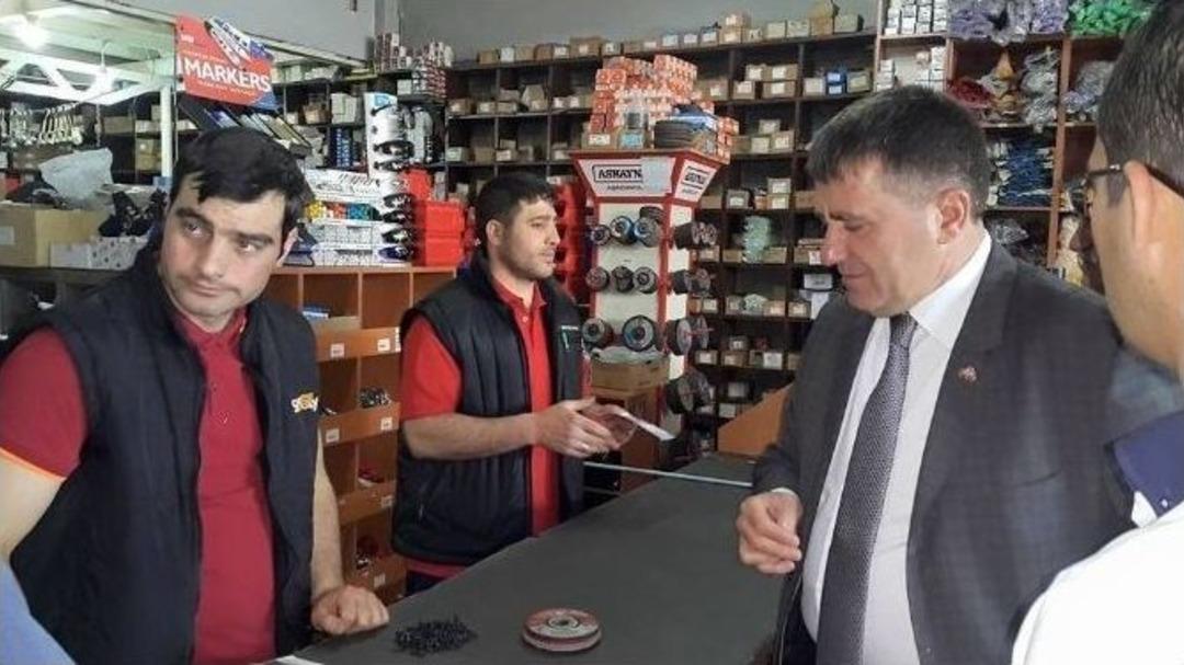 Mhp Adayları &Ccedil;imen Ve Hızarcı Sanayi Esnafının Sorunlarını Dinledi